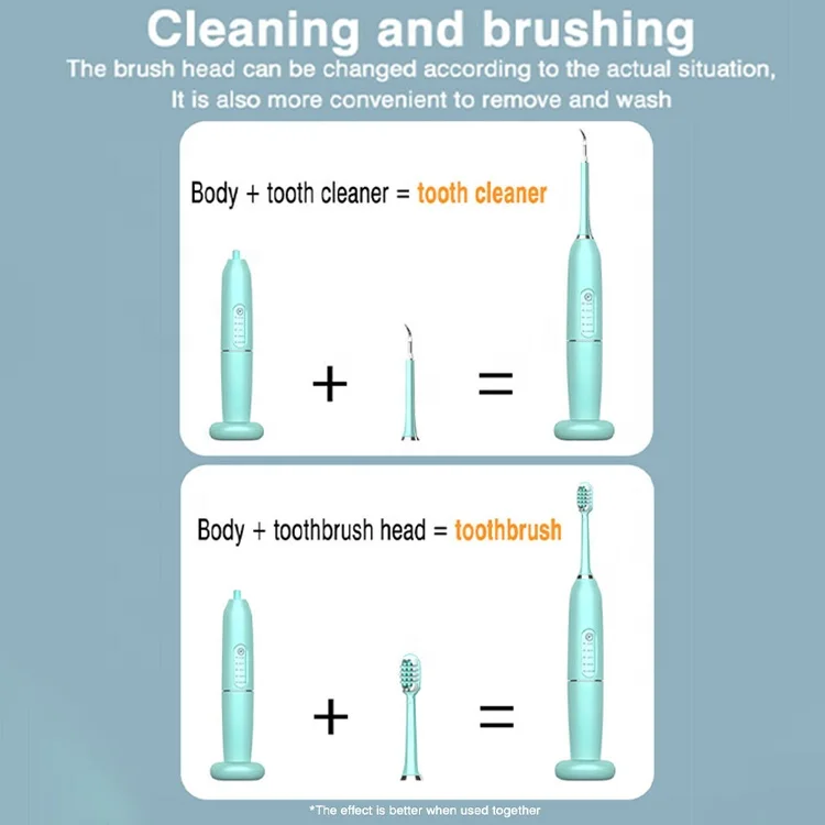 Household Rechargeable Electric Toothbrush Ultrasonic Tooth Cleaner Plaque Remover