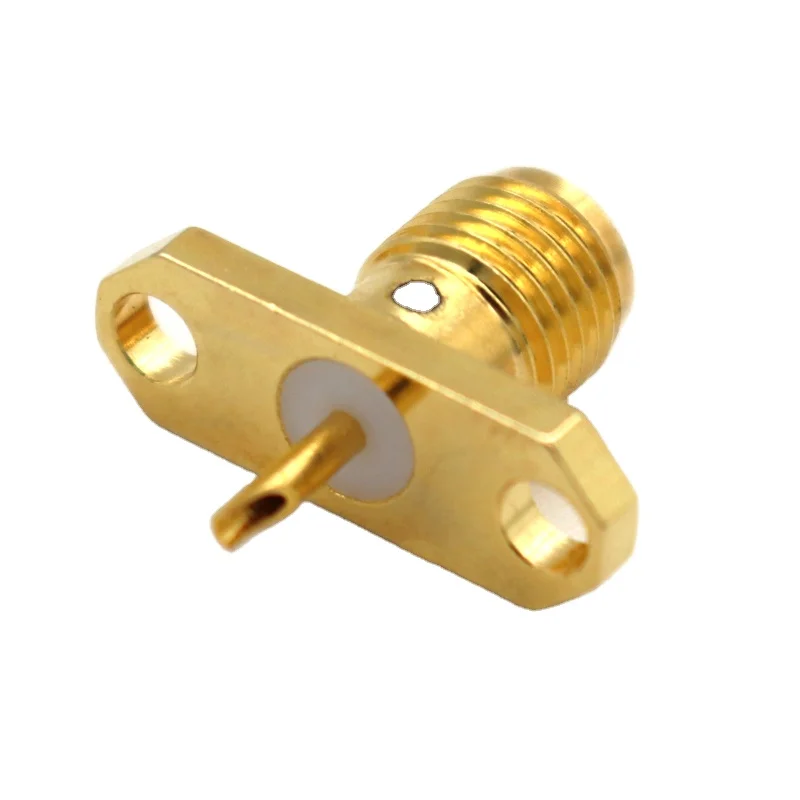  Разъем SMA RF Jack гнездовой разъем 50 Ом через два отверстия для пайки печатной