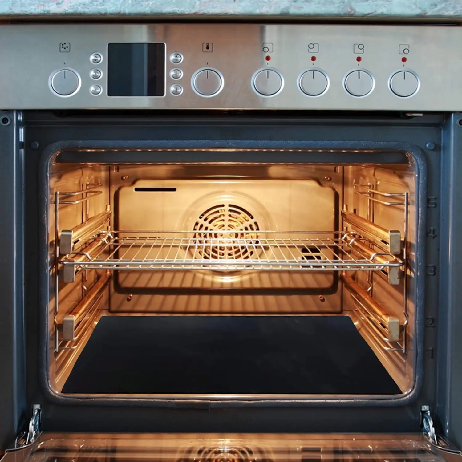 Stock Available BPA Free Thick Heavy Duty Oven Liners Foil Oven Liner For Bottom Non Stick Oven Liner Mesh Mat