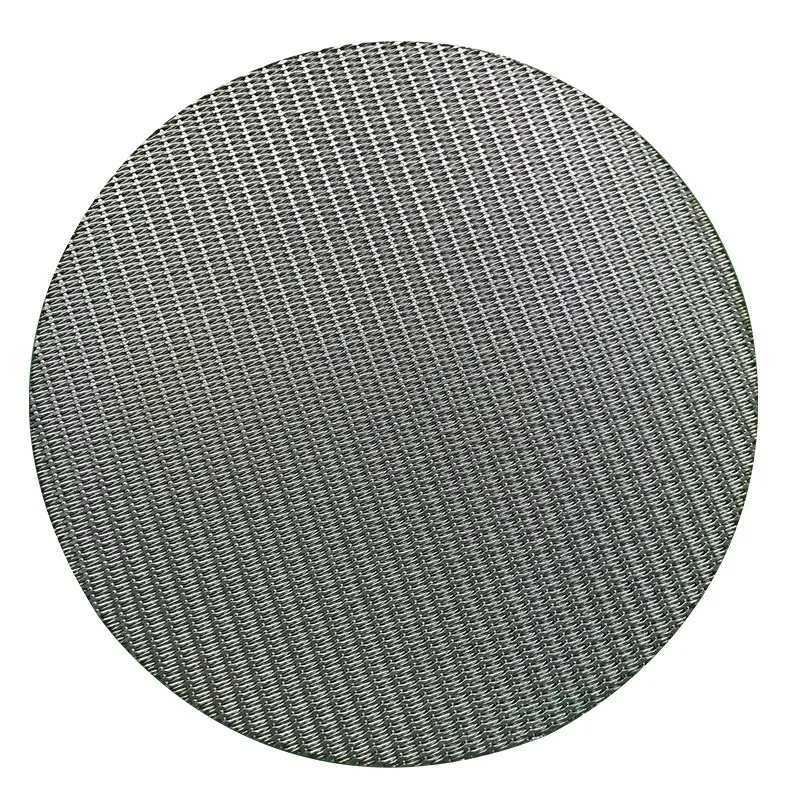 dutch weave wire mesh braided stainless steel sintered metal filter disc porous sintered titanium disc filter