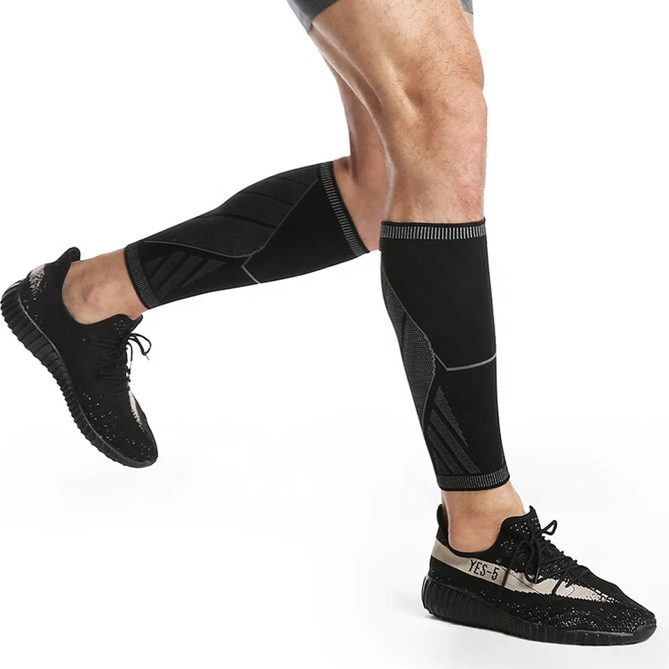 Elastic Custom Protect Gym Sport Shin Compression Calf Sleeve