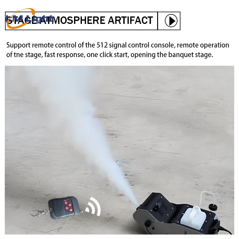 Factory wholesale DJ disco Stage special effects equipment 3000W angle adjustment fog smoke machine for wedding party