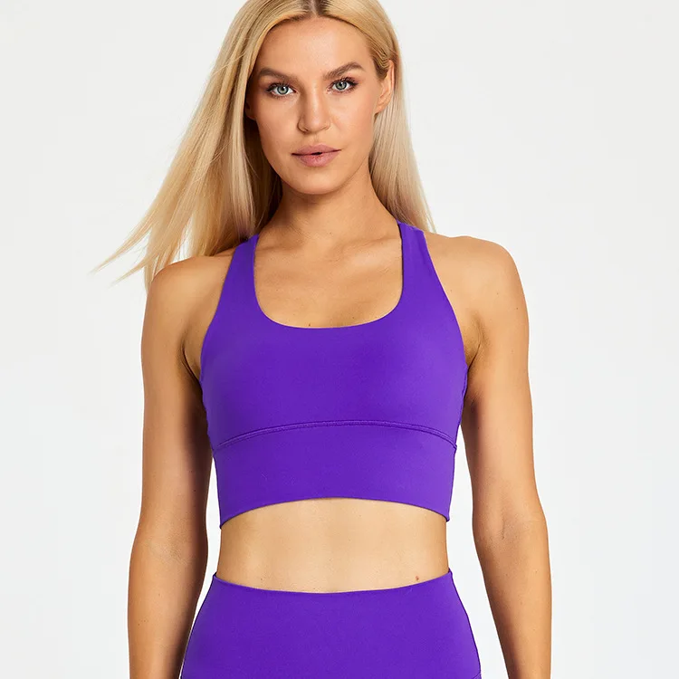 Women Stretch Slim Fit Compression Lightweight Fitness Bra with Pads