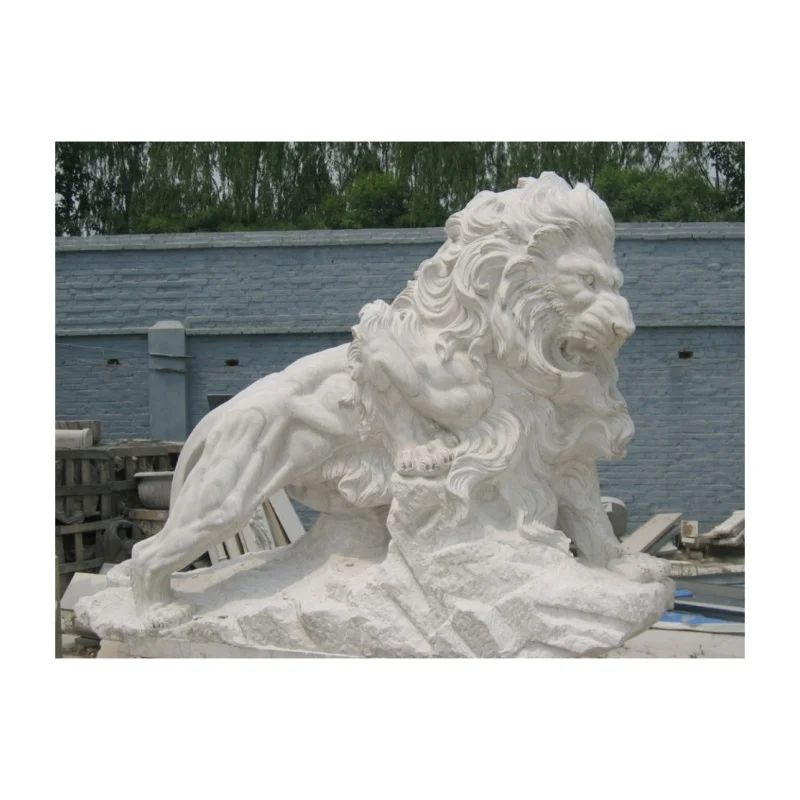Animal carvings stone nature marble outdoor lion Stone Carved Carving Large Sculpture