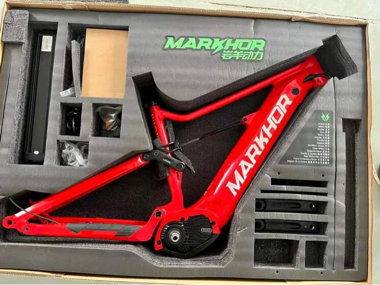 Markhor Rocket EMTB Frame Kit Aluminium Alloy Full Suspension Bafang M510 M560 M600 Mid Motor 27.5*2.6 Enduro AM Ebike Frame