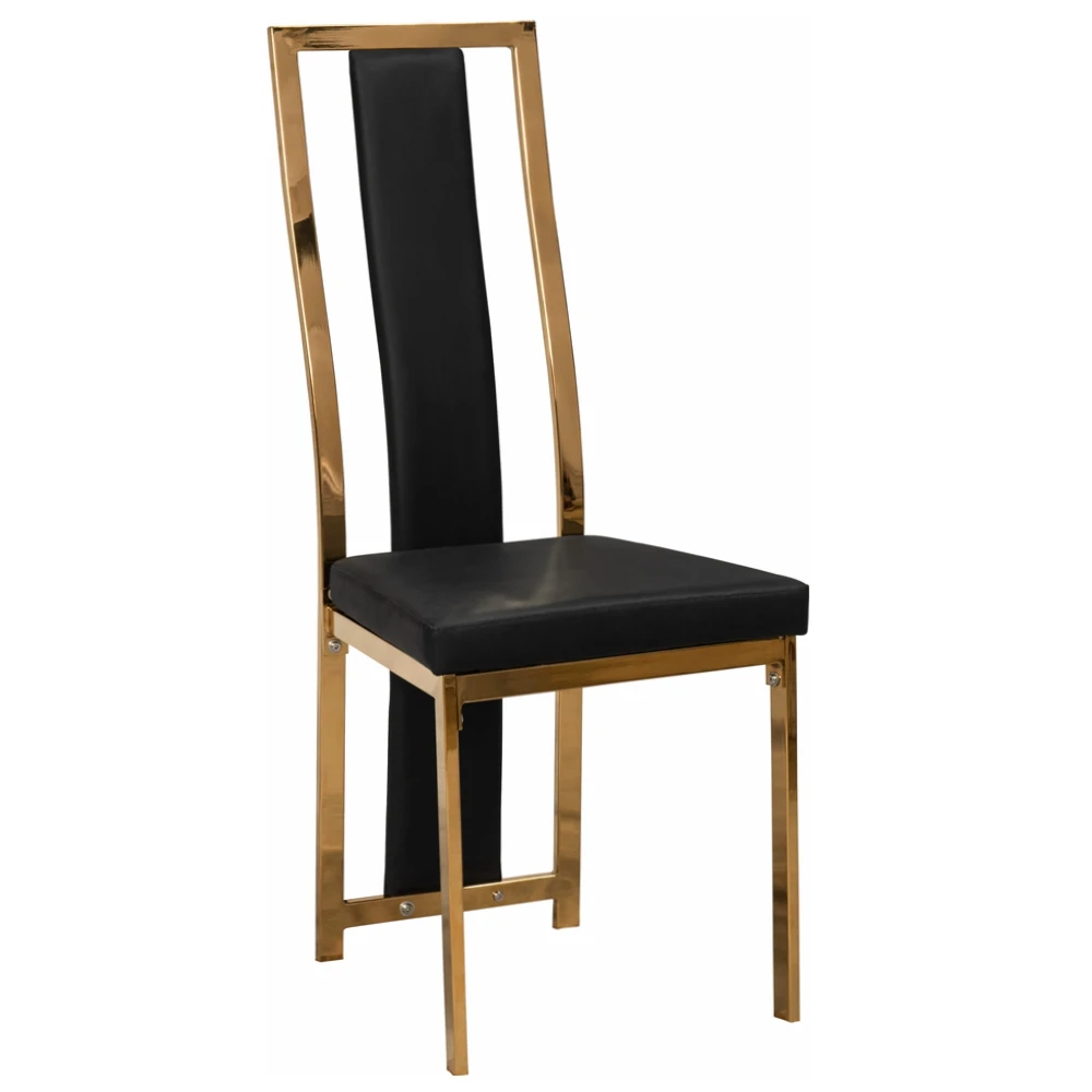 Modern style  upholsteried luxury Golden Restaurant Chair  DC7568