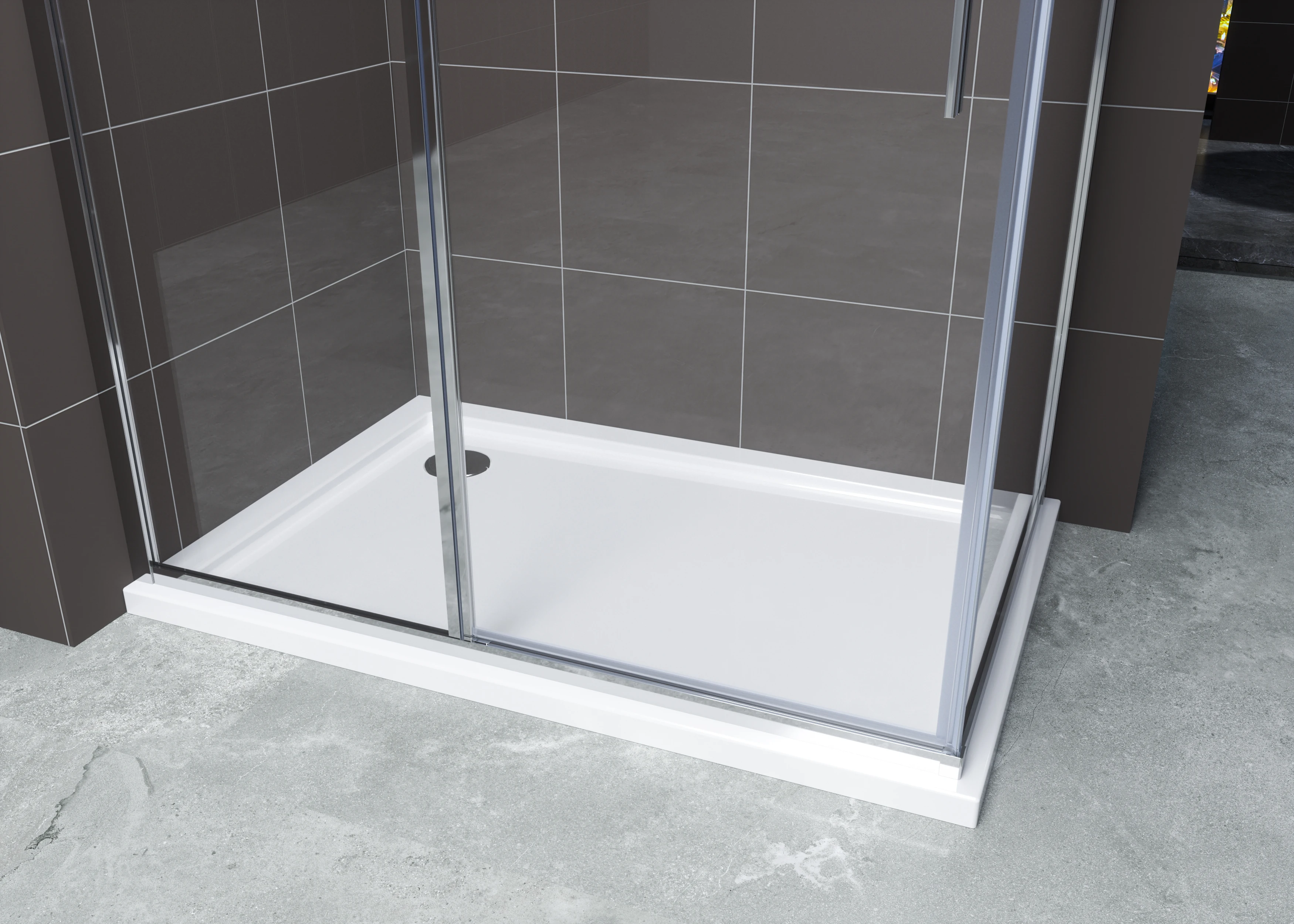 Pivot glass shower doors Tempered glass door Shower enclosure