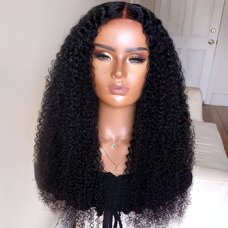 Cuticle Lace Front Wigs Human Hair Curly Peruvian Virgin Hair Glueless Lace Wig Pre Plucked with Baby Hair