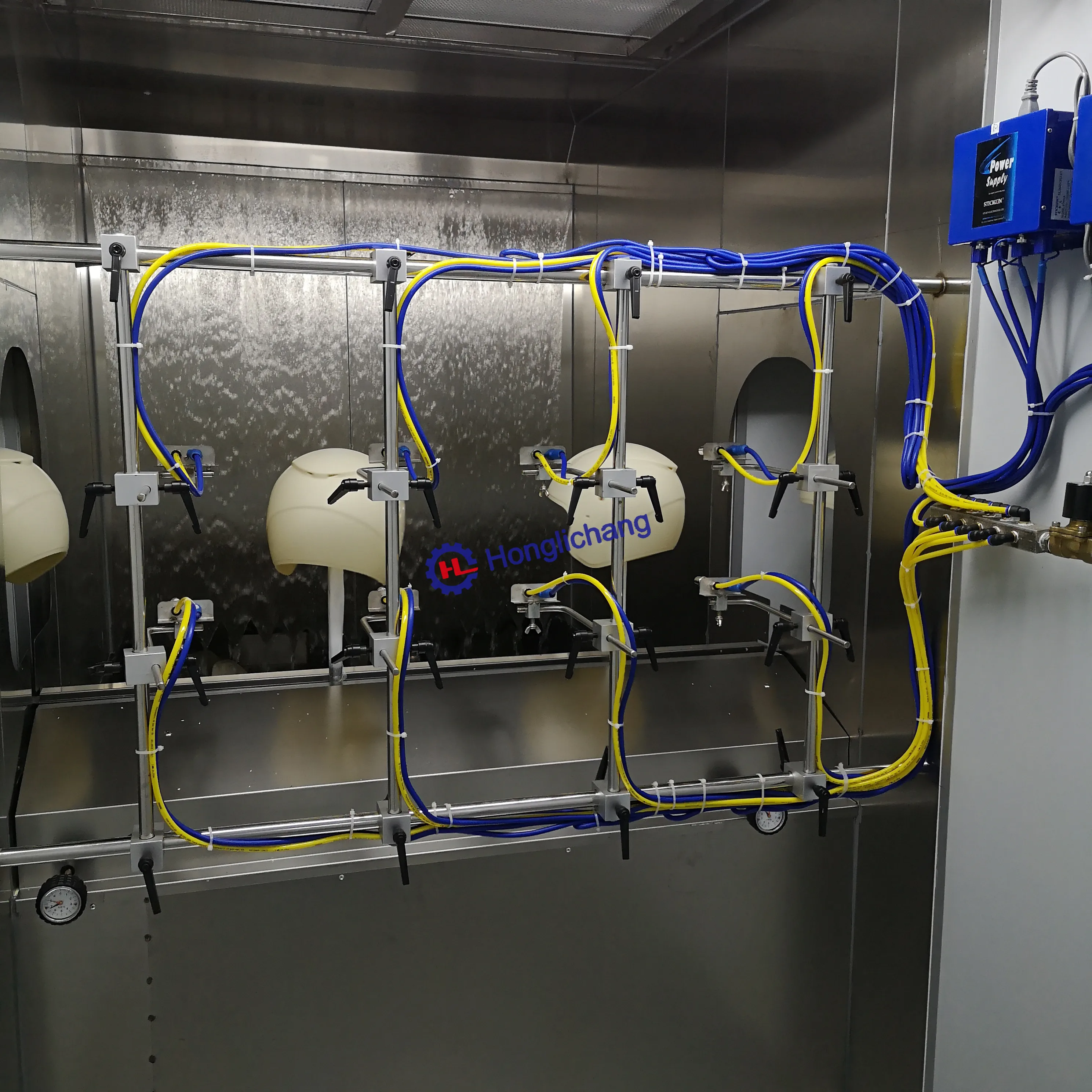 Robotic PU Automatic Helmet Painting Machine with Baking Oven