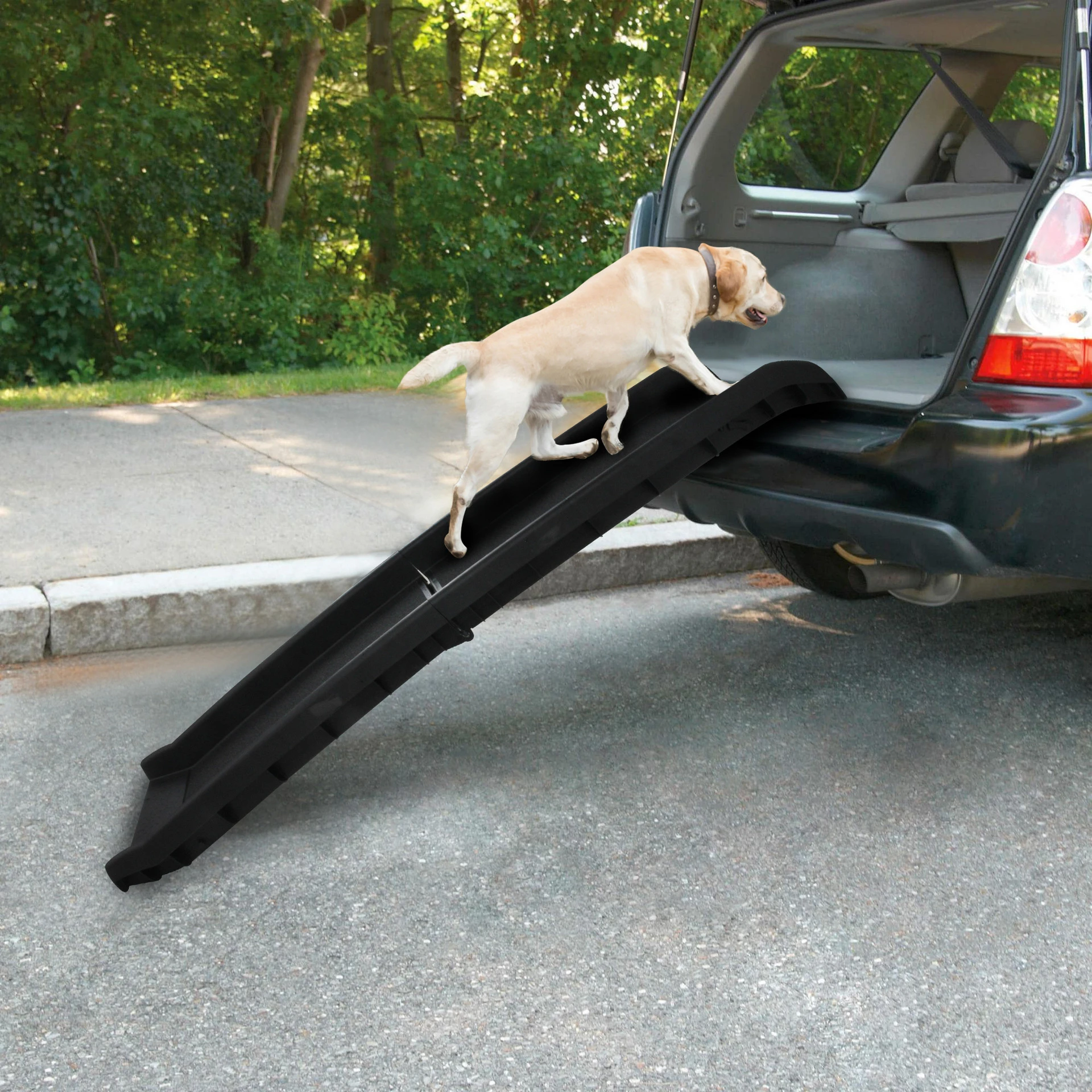 Portable Suv Reversible Heavy Duty Long Out Door Adjustable Folding Dog Ramp For Car Telescopic Fold Pet Ramp