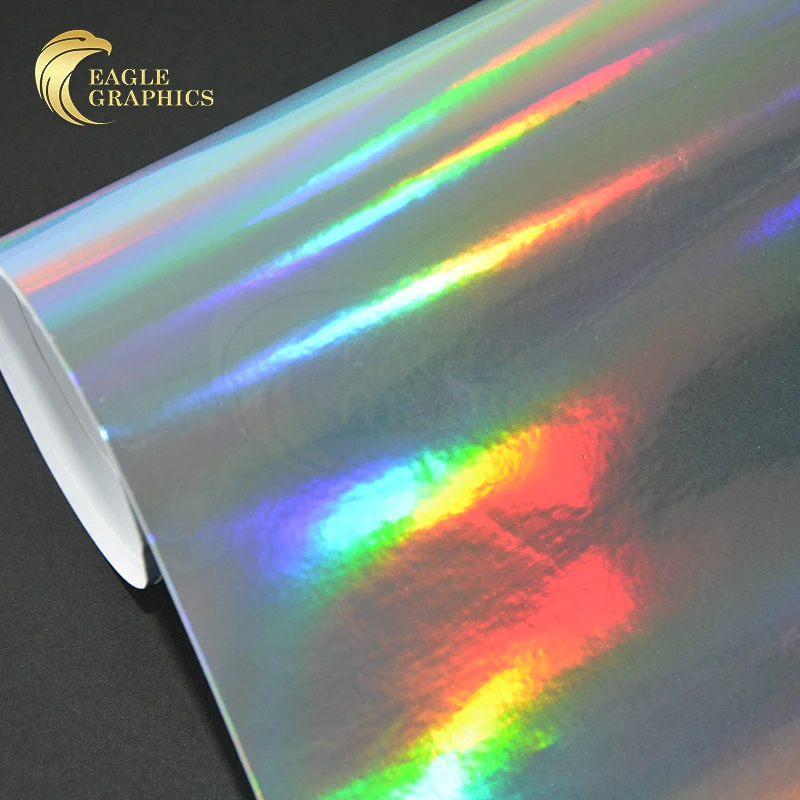 Hot Fashion Chrome Mirror Rainbow Holographic Amber Blue Auto Wrapping Film Car Wrap Vinyl Stickers
