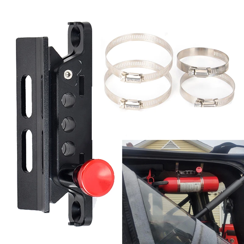 Universal Vehicle Adjustable Quick Release Roll Bar Fire Extinguisher Mount Holder Brackets for Car UTV