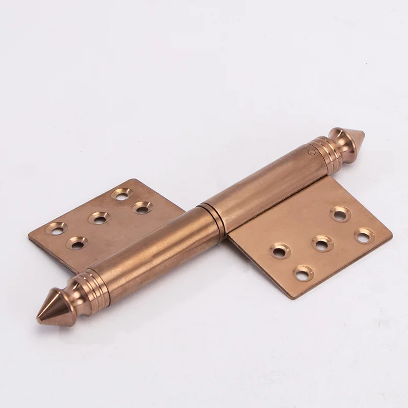 High quality Rose gold 5inches 304 stainless steel flag hinge with long pointed tip detachable door hinge