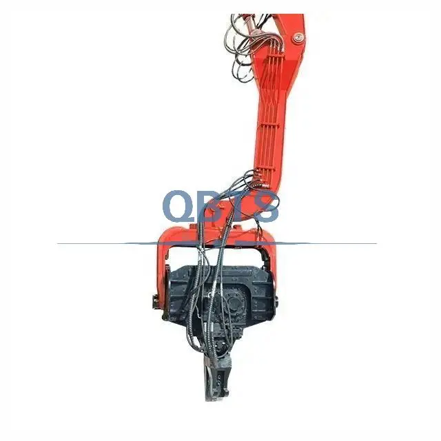 30-40 ton excavator equipped with hydraulic vibratory pile hammer and pile driver hammer for Hyundai R455LC-7