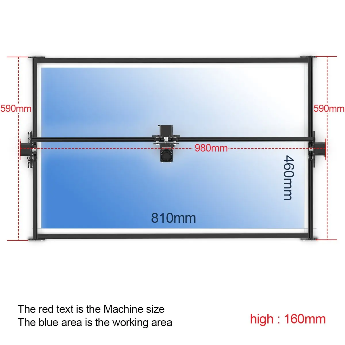 NEJE MASTER 2S MAX 30W LASER ENGRAVER / CUTTER WITH N40630 MODULE - 460 X 810 MM - LASERGRBL - LIGHTBURN - APP CONTROL