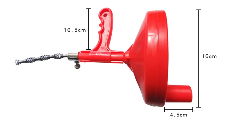 5M Wire Drain Snake, Spring Drain Cleaner, Pipe Drain Cleaning Machine In China