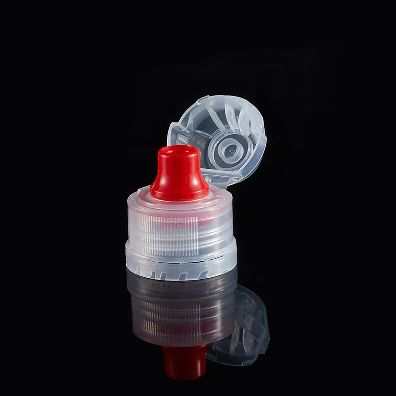 New design ketchup cooking oil honey squeeze non spill pilfer proof 28 410 38/410 silicone valve bottle cap flip top cap