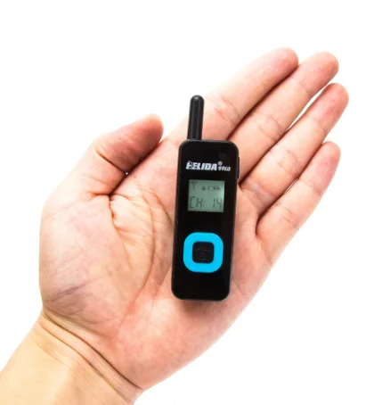 Super Mini Walkie Talkie Two Way Radio HELIDA T-M1 22 Channels FRS GMRS UHF 400-480MHz for Restaurant/Salon/School