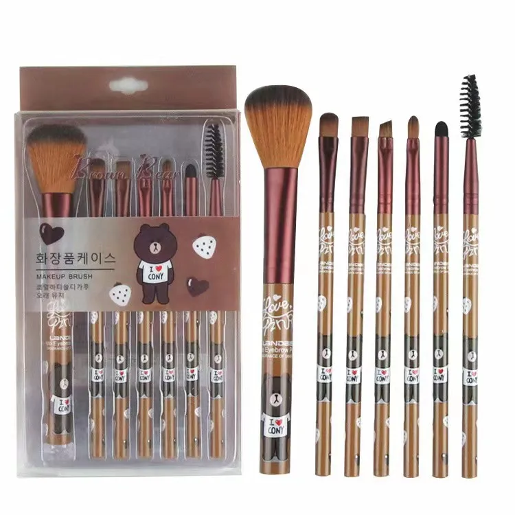 HelloKitty Cartoon Makeup Brush Set Cartoon Anime Hello KT Makeup Brush Girls Accessoires Girls Gift