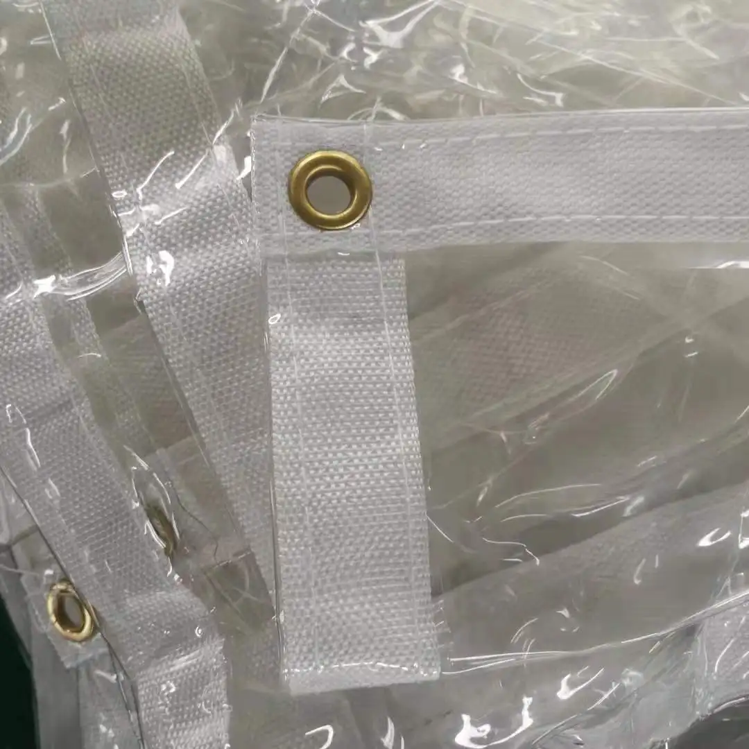 Heavy Duty Waterproof PVC Transparent Tarpaulin Poly Clear Vinyl Tarp Cover