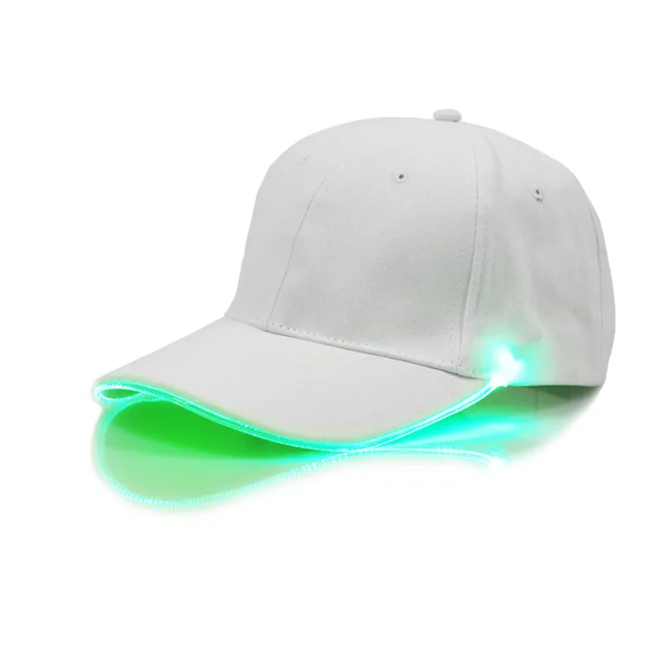 ALLCH Factory Wholesale Hot-selling Trendy Rainbow LED Light Colorful Luminous Baseball Cap Fabric Sports Cap for Party Night
