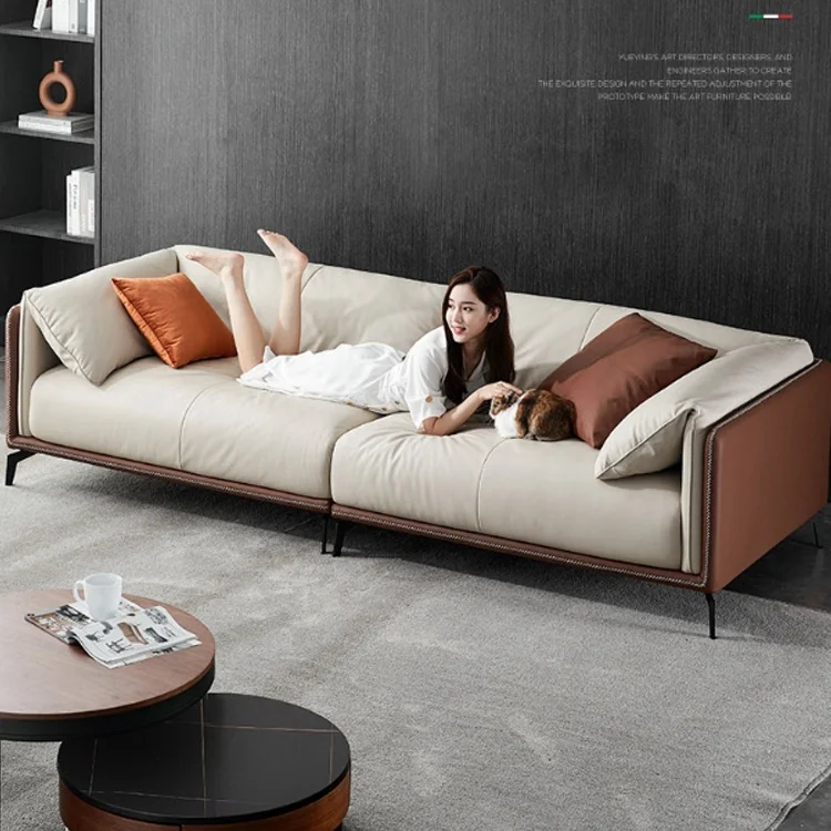 
Hot Sale High Quality Best Price Italian Furniture Leather Sofa Modern Lounge Design Sofa Cheap Living Room Sofas 