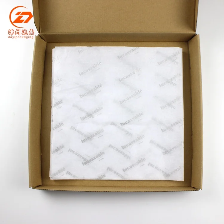
Wholesale White Printed Wrapping 17G Tissue Paper Sheets With Custom Logo Design 