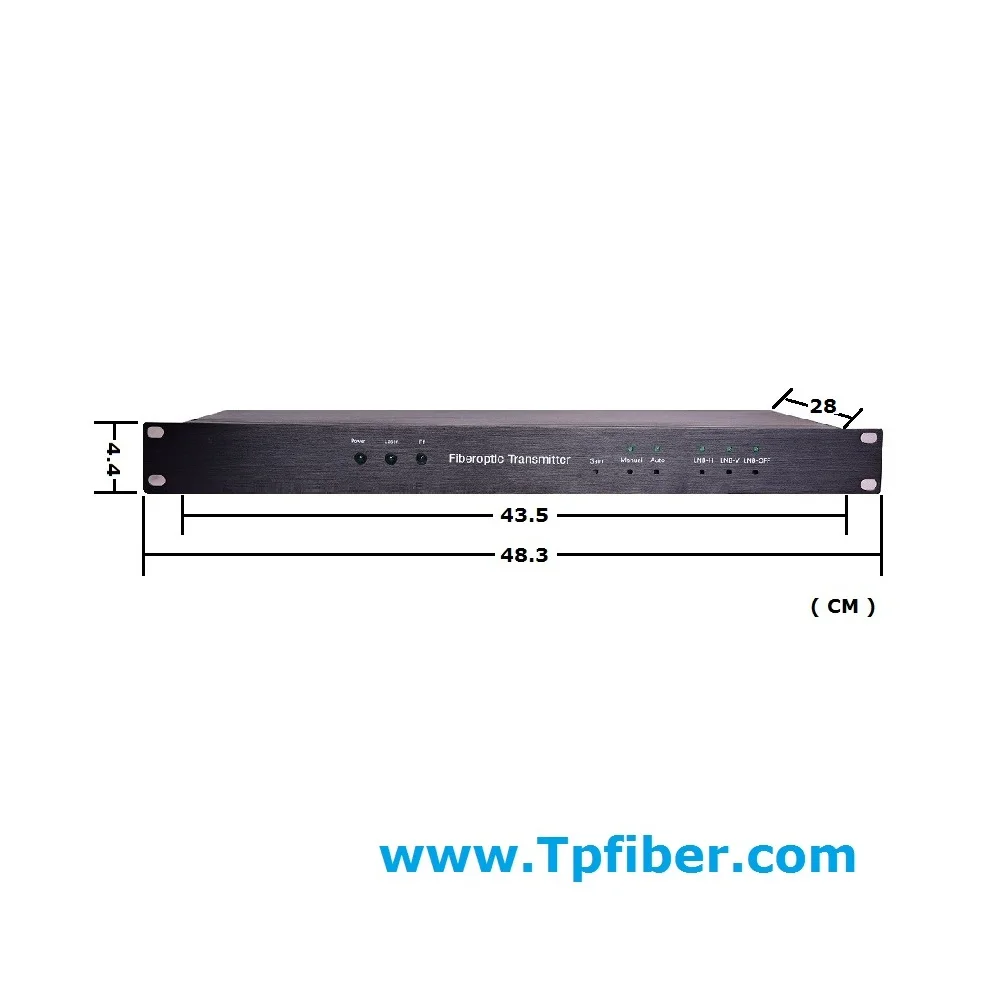 Hot Sales TPSA-44000-3U 4000Mhz-6000Mhz VSAT Satellite C Band Fiber Optical Transmitter Receiver