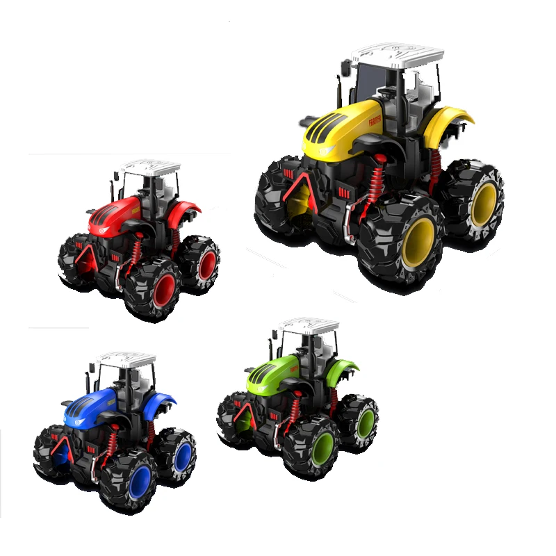 QS Shantou China Kids Alloy Die Cast Model Car Toys Colorful City Farm Truck Friction Off-Road Metal Simulation Vehicle Toys