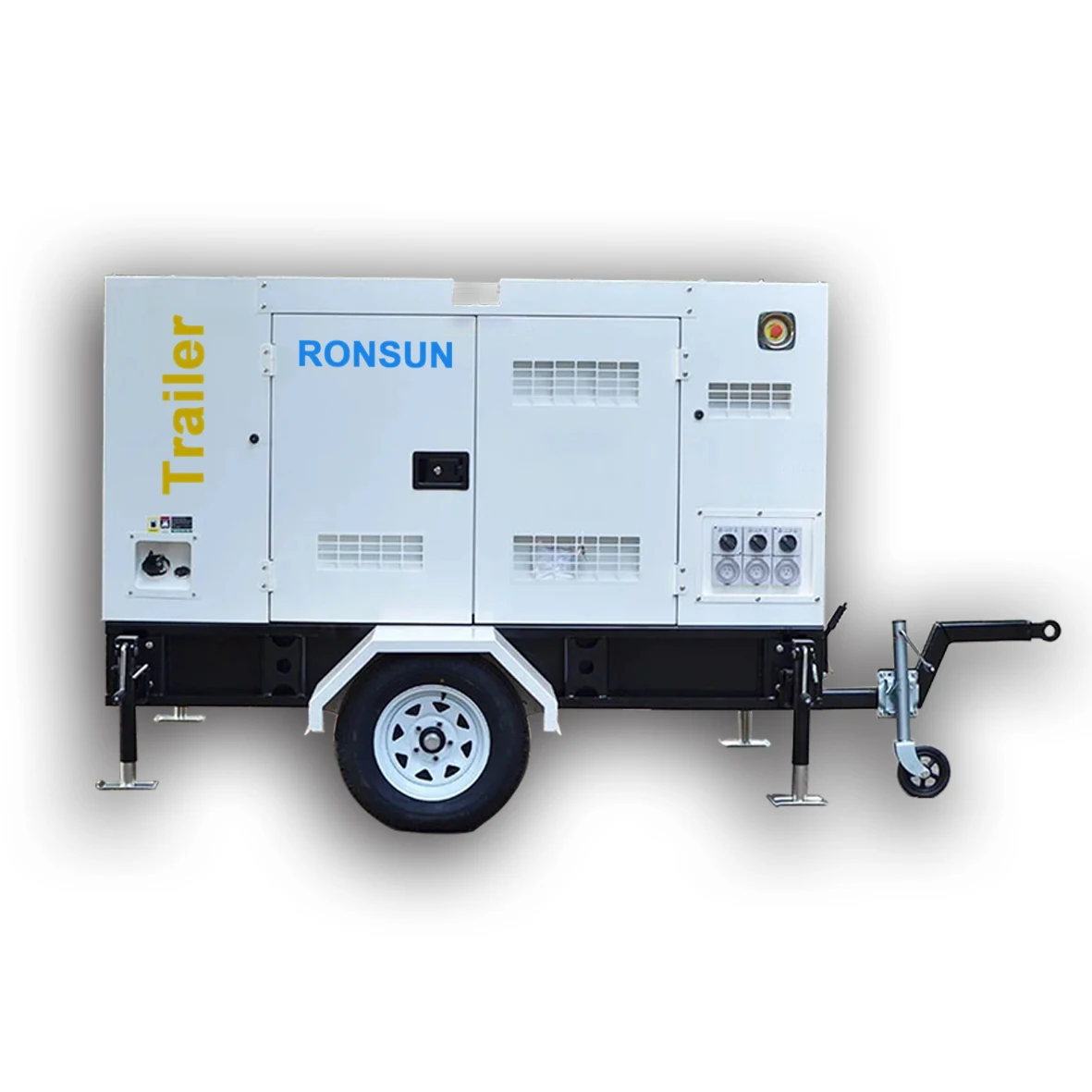 125kva portable diesel generator trailer 100kw 220v 380v single phase 3 phase china generator supplier factory OEM