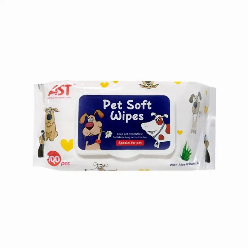 Eco Antibacterial Hypoallergenic Oem Pet Dental Bath Ear Tooth Grooming Dog Teeth Face Wipe Private Label for Foot