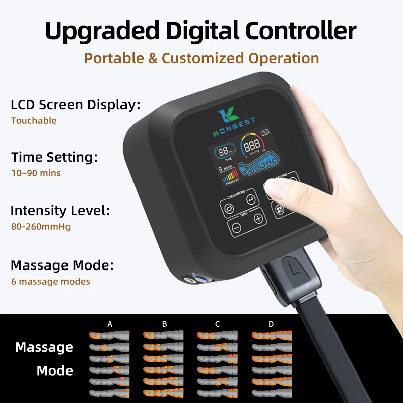 CE Private Label Pressure Air Compression Leg Massager Recovery Boots Therapy Machine