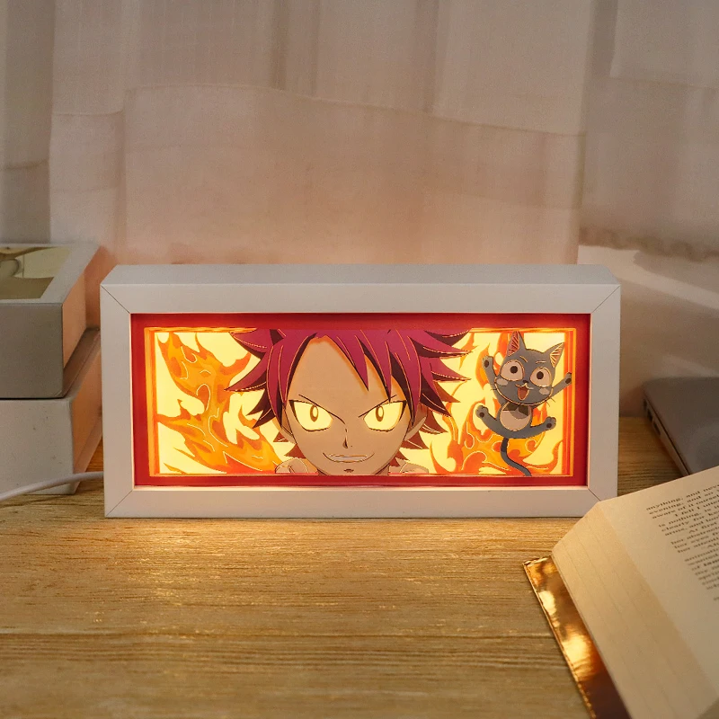 New Drop Shipping Anime Light Box Cartoon Action Anime Figure Demon Slayer Attack On Titan Night Light Lamp Anime Gift Items