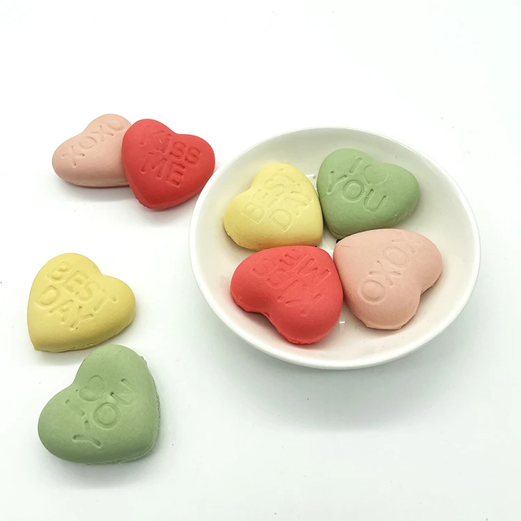 dog biscuit manufacture customizable dog food crunchy and delicious love shape biscuit dental treats snacks for training