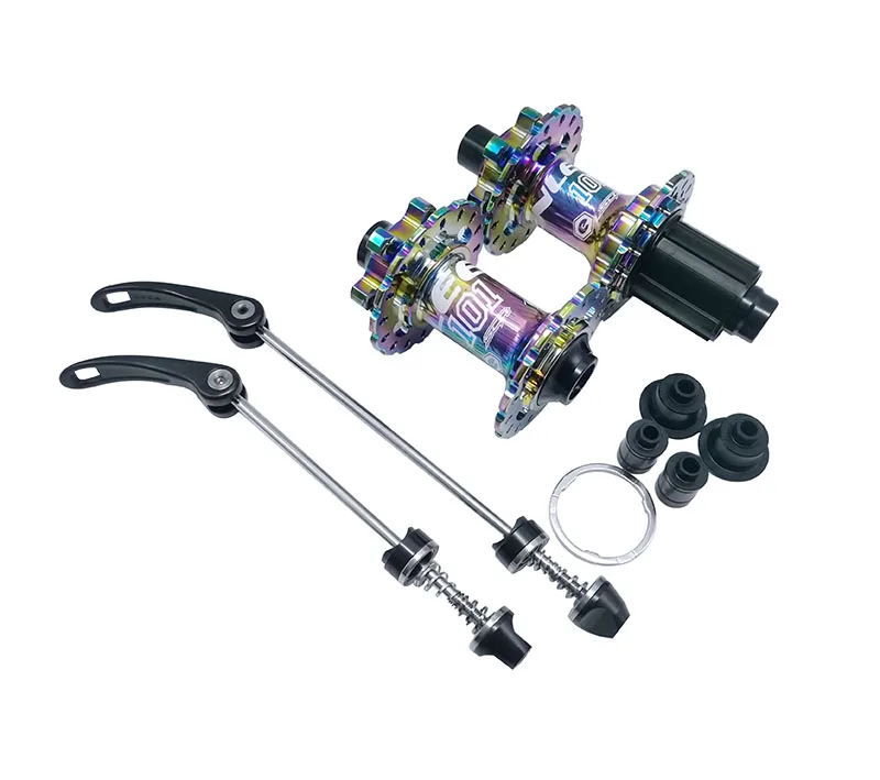 Rainbow 32 Hole bicycle Hub CNC Aluminum Mountain Bike Hub Bicycle Rear Front MTB Hubs