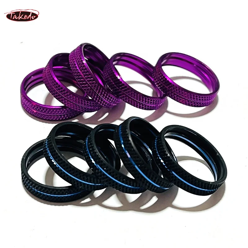 TAKEDO TN81 Reel Seat Ring Repair Aluminum Trim Ring Nut Trim Ring Fishing Rod Winding Check Component Rod Building Accessory