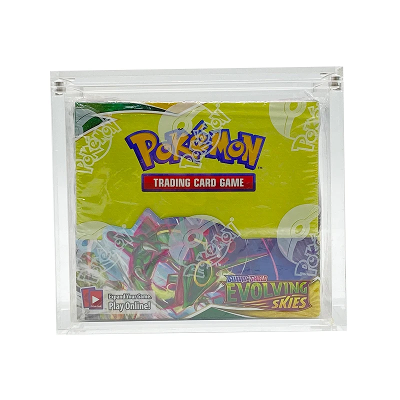 Customized Acrylic Display Box with Magnetic Lid Acrylic Card Display Case Frame Acrylic