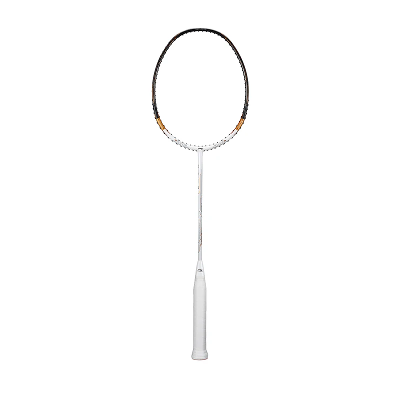 Li Ning badminton racket Tectonic 7/7D white black Power storage raid Strike Ultra light carbon fiber professional single shot
