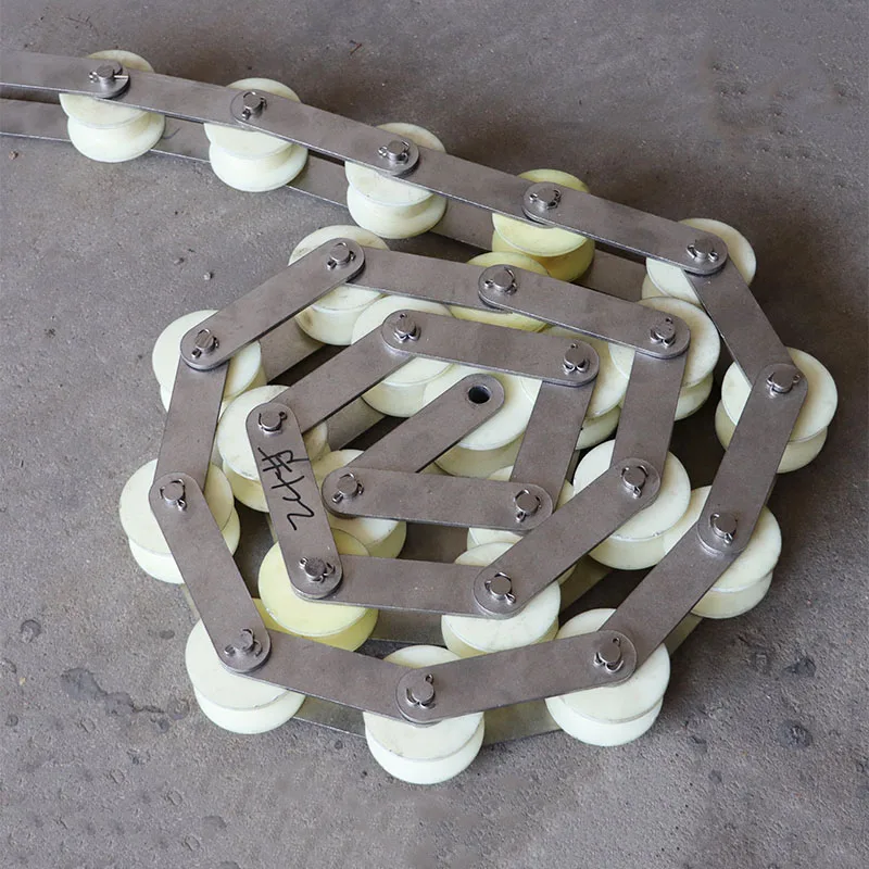 Large Pitch Industrial Transmission Wheel Nylon Roller Hollow Large Spherical Stainless Steel Chain