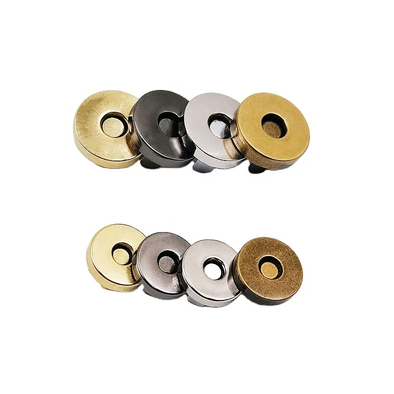 Fashion Flatback Round Strong Magnets Buttons Hidden Strong Iron Magnetic Button For Bag Clothing