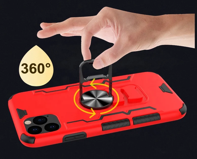 
New Arrival Beer Opener Kickstand Case for iPhone 11 Pro PC+TPU Hybrid Shockproof Cover for Magnetic Car Mount 