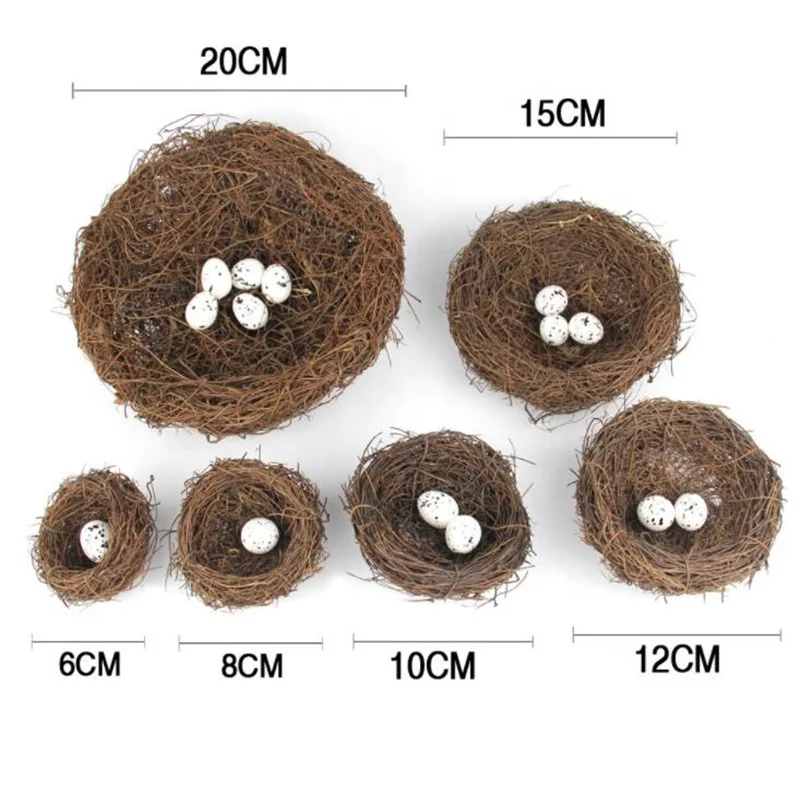 10CM Vintage Prop Pet Bird Nest Bird Cage Photography Props  Decoration