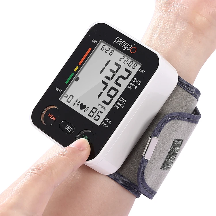 Automatic Electronic Tensiometer Sphygmomanometer Smart Bp Machine Lcd Display Digital Wrist Blood Pressure Monitor