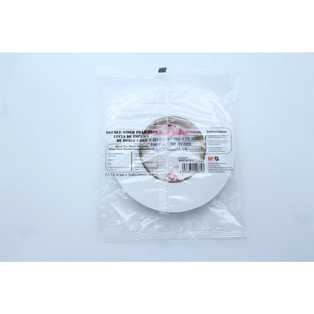 M & G Двусторонняя высокая в упаковке белый клей цвет супер клейкая пенная лента