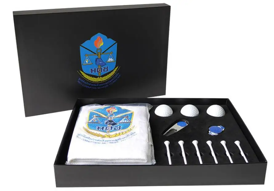 Newest Wholesale Custom Upscale Golf Towel Gifts Set for Golf Gift Suit