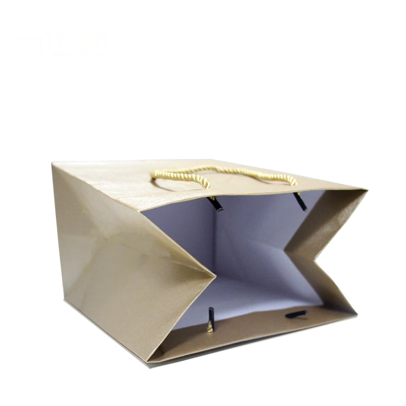 High-end Factory custom paper bag with your logo wholesale recyclable shopping clothing bag shoes bag with handle