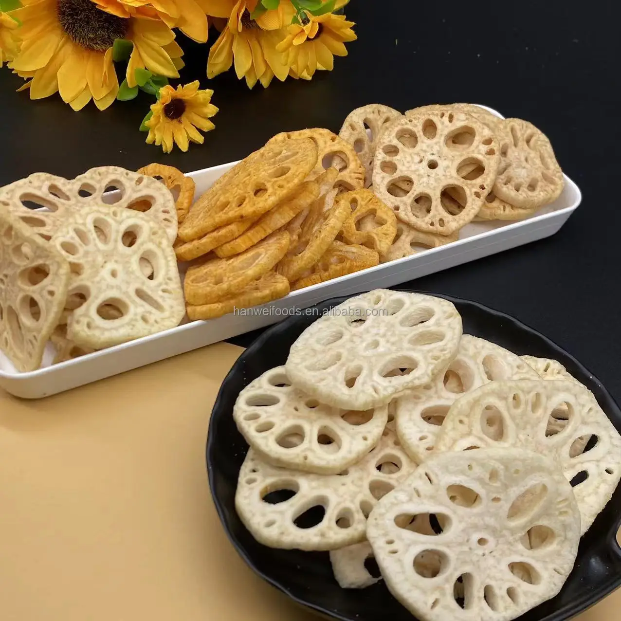 VF закуски корень лотоса острые васаби чипсы из корня со вкусом черного перца