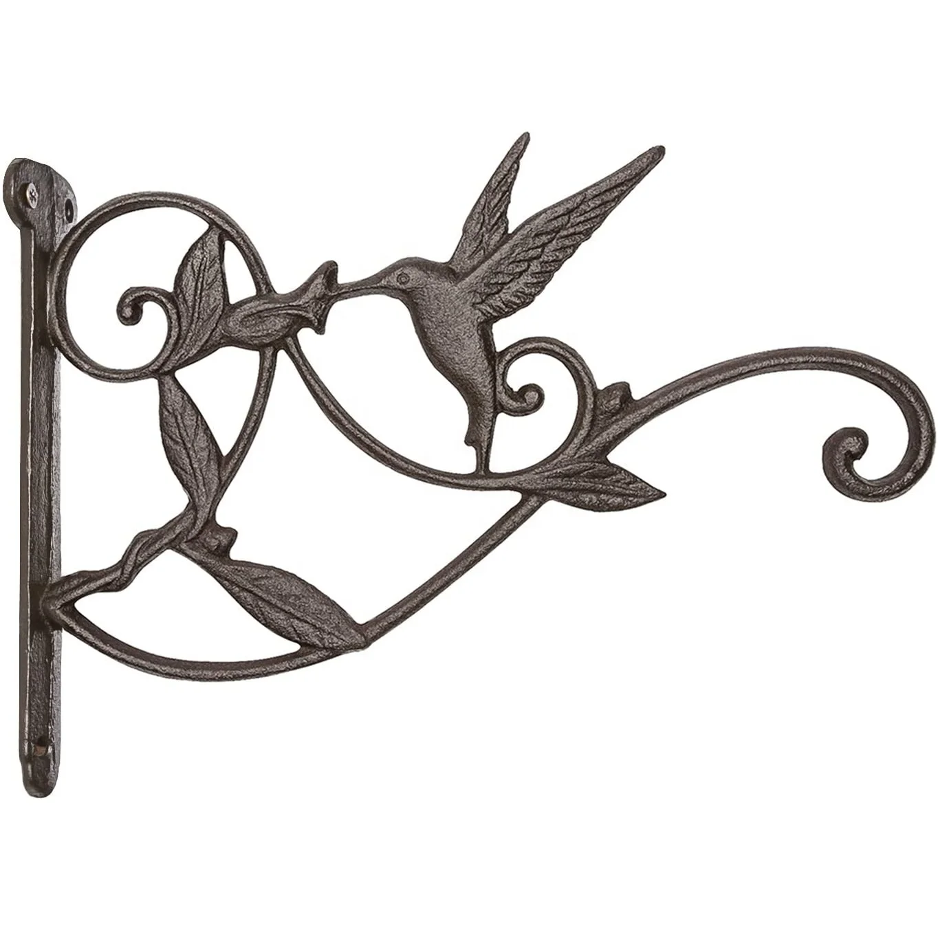 Hanging Plant Bracket Hook - Iron Plant Hanger - Flower Basket Hook - Bird Feeder Hanger - Wind Chime Lanterns Hook