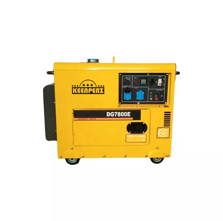 2021 Promotional compact design 6kva 6kw silent stirling engine diesel generator DG7800S for emergency power supply