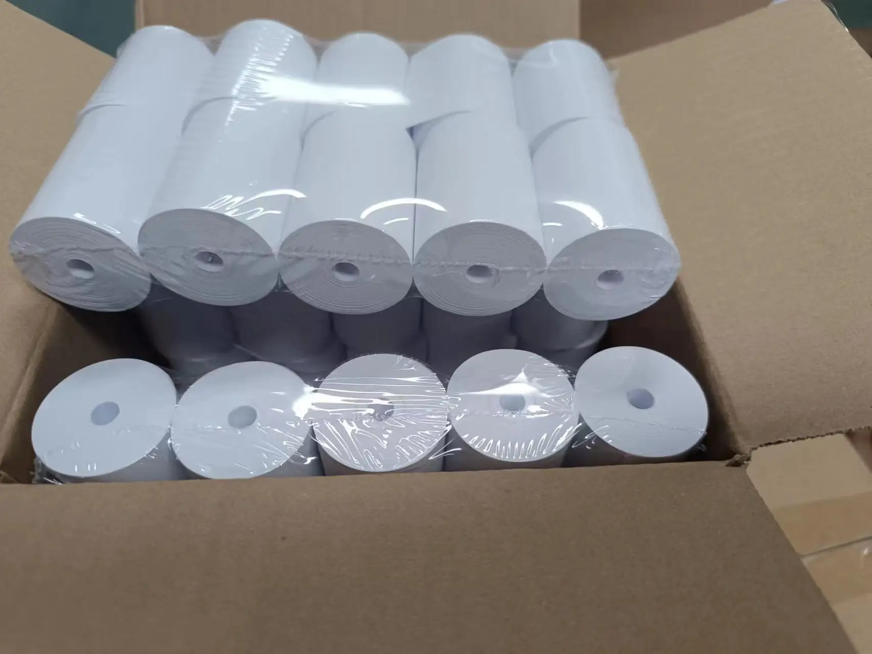 Jumbo Atm Cash Register Thermal Paper Terminal Paper 80x60mm Coreless Till Roll For Pos Printer Manufacture